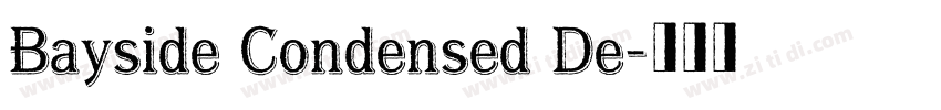 Bayside Condensed De字体转换